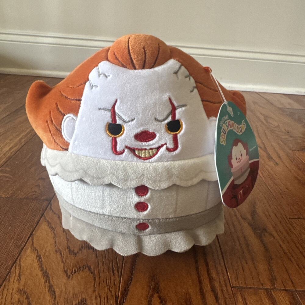 Squishmallows IT Pennywise Clown 8" Plush Horror Halloween 2025 Collectible NWT